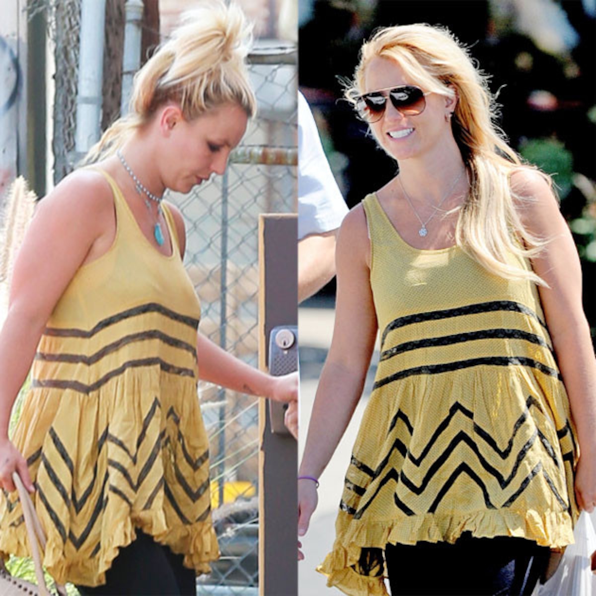 Look Britney Really Loves This Yellow Top E Online Uk